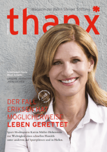 Thanx-Magazin der Björn Steiger Stiftung, Ausgabe 1/2023