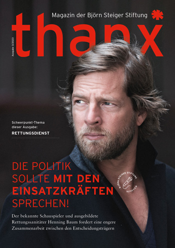 Thanx-Magazin der Björn Steiger Stiftung, Ausgabe 3/2023